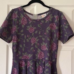 LuLaRoe Amelia Dress Cross Stitch Print